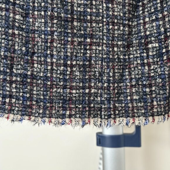 Luisa Cerano Charcoal Grey Tweed Miniskirt Size EU 36 - Picture 4 of 10